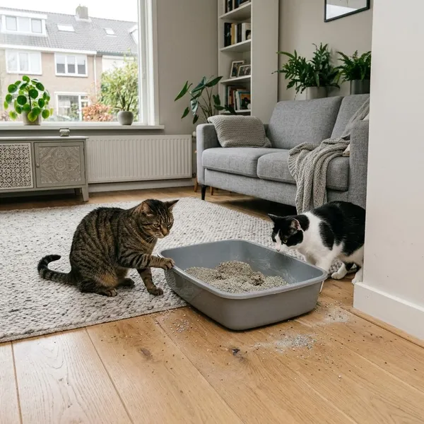 Wanneer 2 katten meer kattenbakken nodig hebben