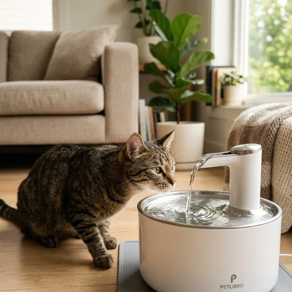 kat laten wennen aan drinkfontein