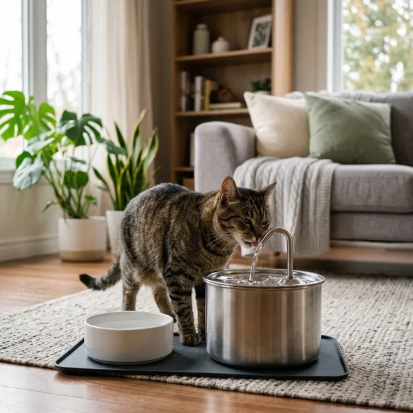 Wat helpt als een kat niet uit de drinkfontein drinkt