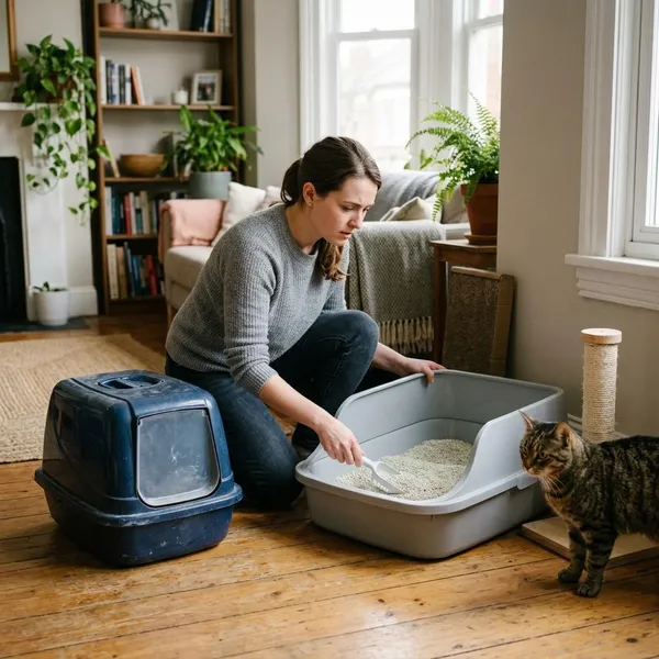 Wat je eerst doet als een kat naast de kattenbak plast