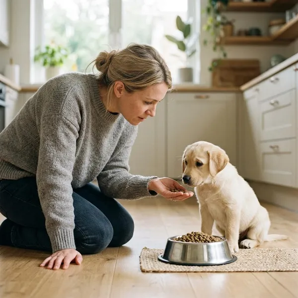 Wat je eerst doet als een pup niet uit de voerbak eet