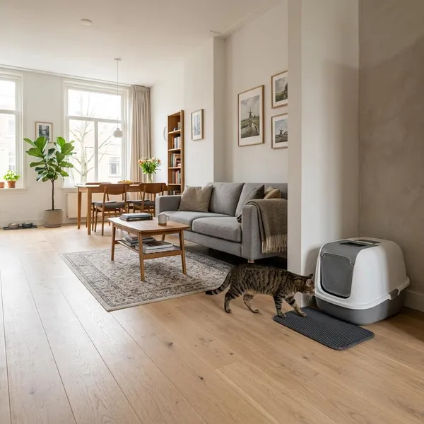 waar kattenbak plaatsen